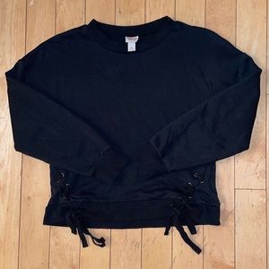 Merona lace-up sweatshirt